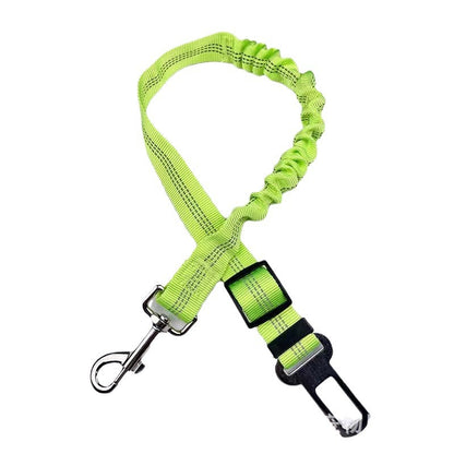 Adjustable Dog Car Seat Belt Safety Leash – Pet Safety Restraint with Universal Seatbelt Buckle