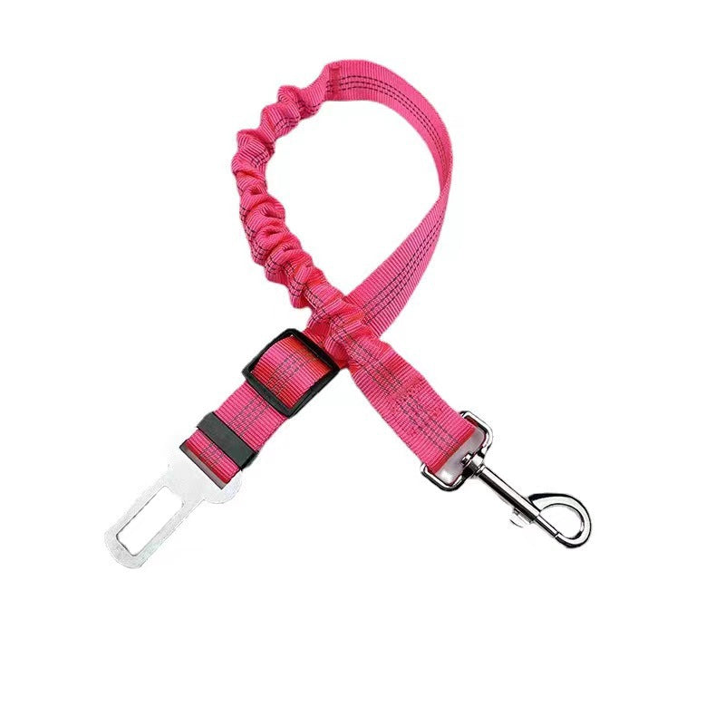 Adjustable Dog Car Seat Belt Safety Leash – Pet Safety Restraint with Universal Seatbelt Buckle
