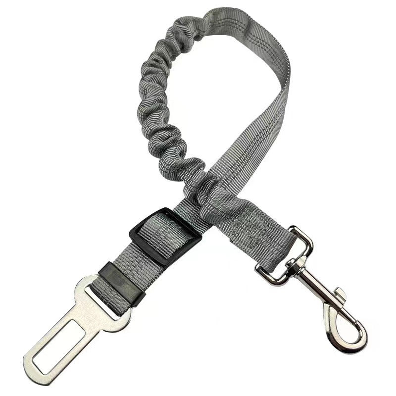 Adjustable Dog Car Seat Belt Safety Leash – Pet Safety Restraint with Universal Seatbelt Buckle