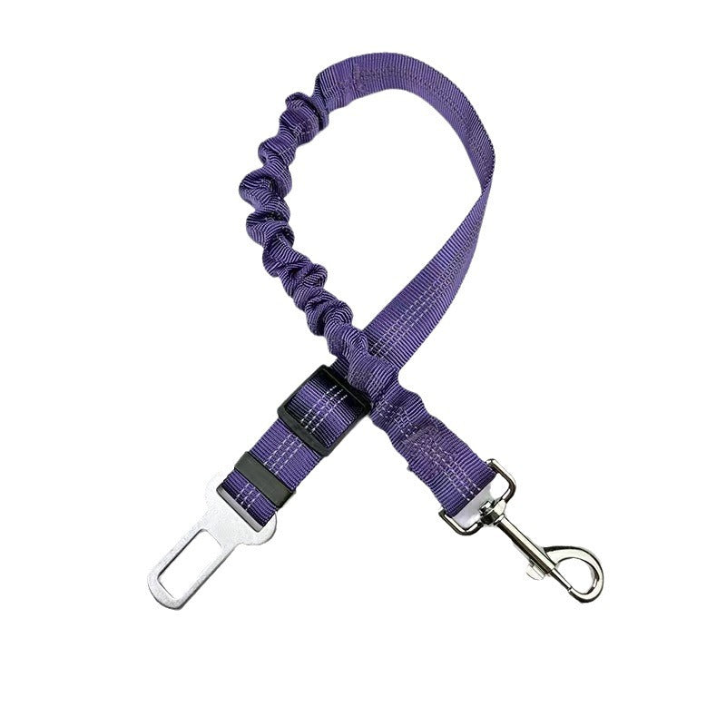 Adjustable Dog Car Seat Belt Safety Leash – Pet Safety Restraint with Universal Seatbelt Buckle