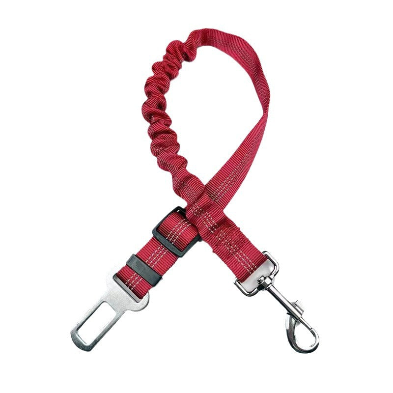 Adjustable Dog Car Seat Belt Safety Leash – Pet Safety Restraint with Universal Seatbelt Buckle
