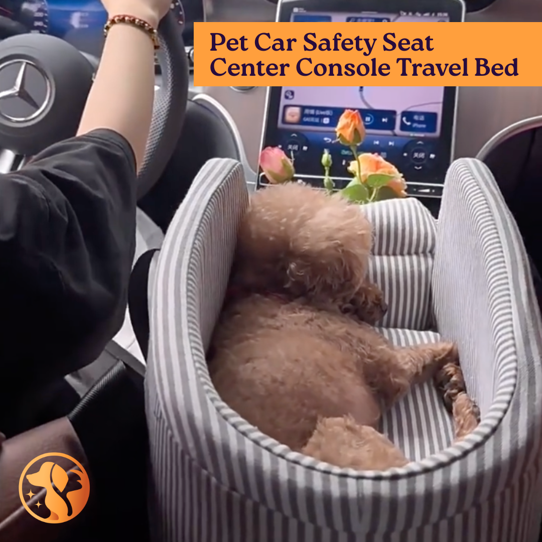 Pet Car Safety Seat – Center Console Travel Bed