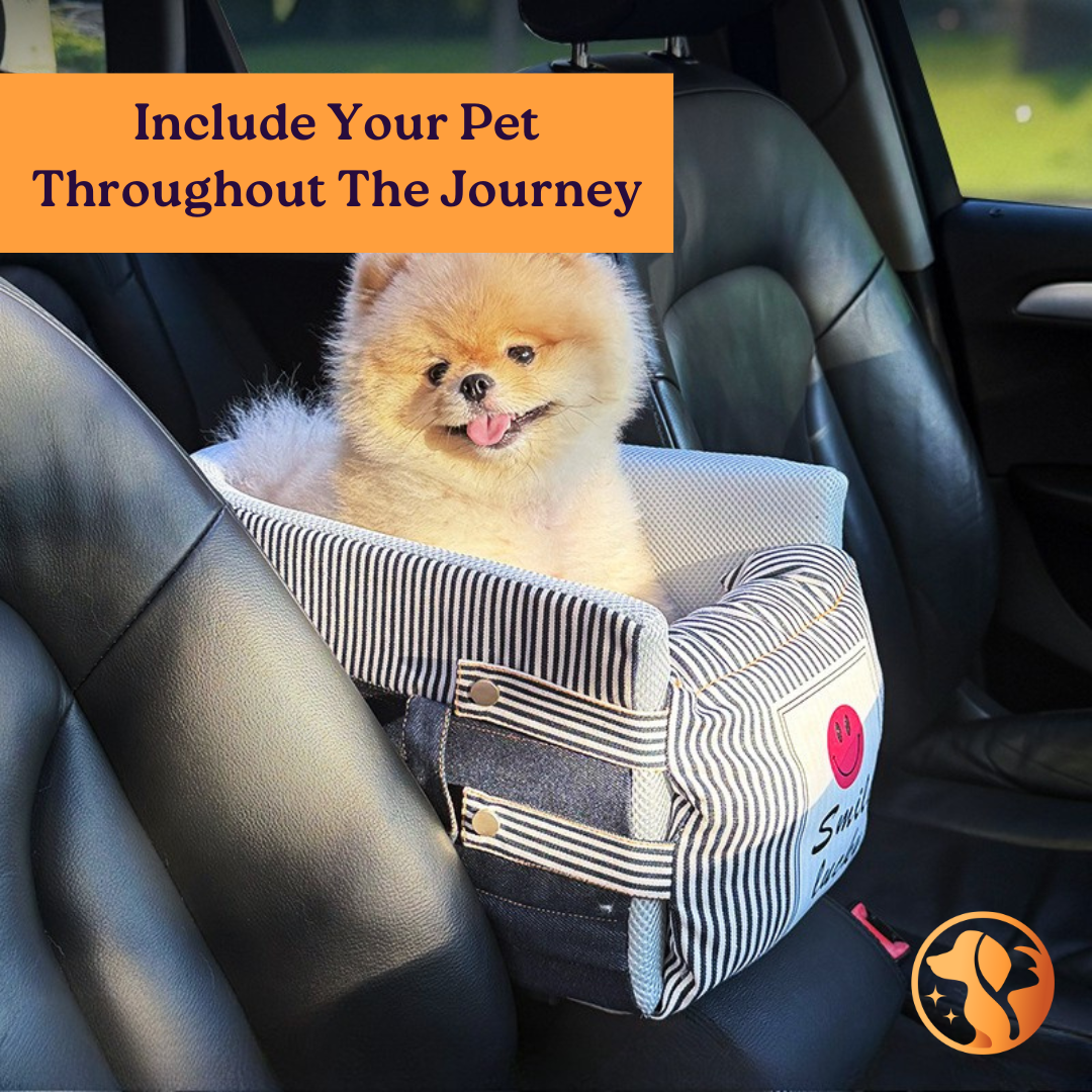 Pet Car Safety Seat – Center Console Travel Bed