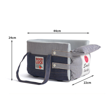 Pet Car Safety Seat – Center Console Travel Bed