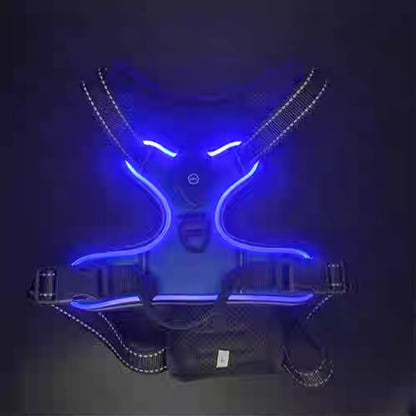 LED Luminous Pet Chest Harness Safety Belt Pet Vest