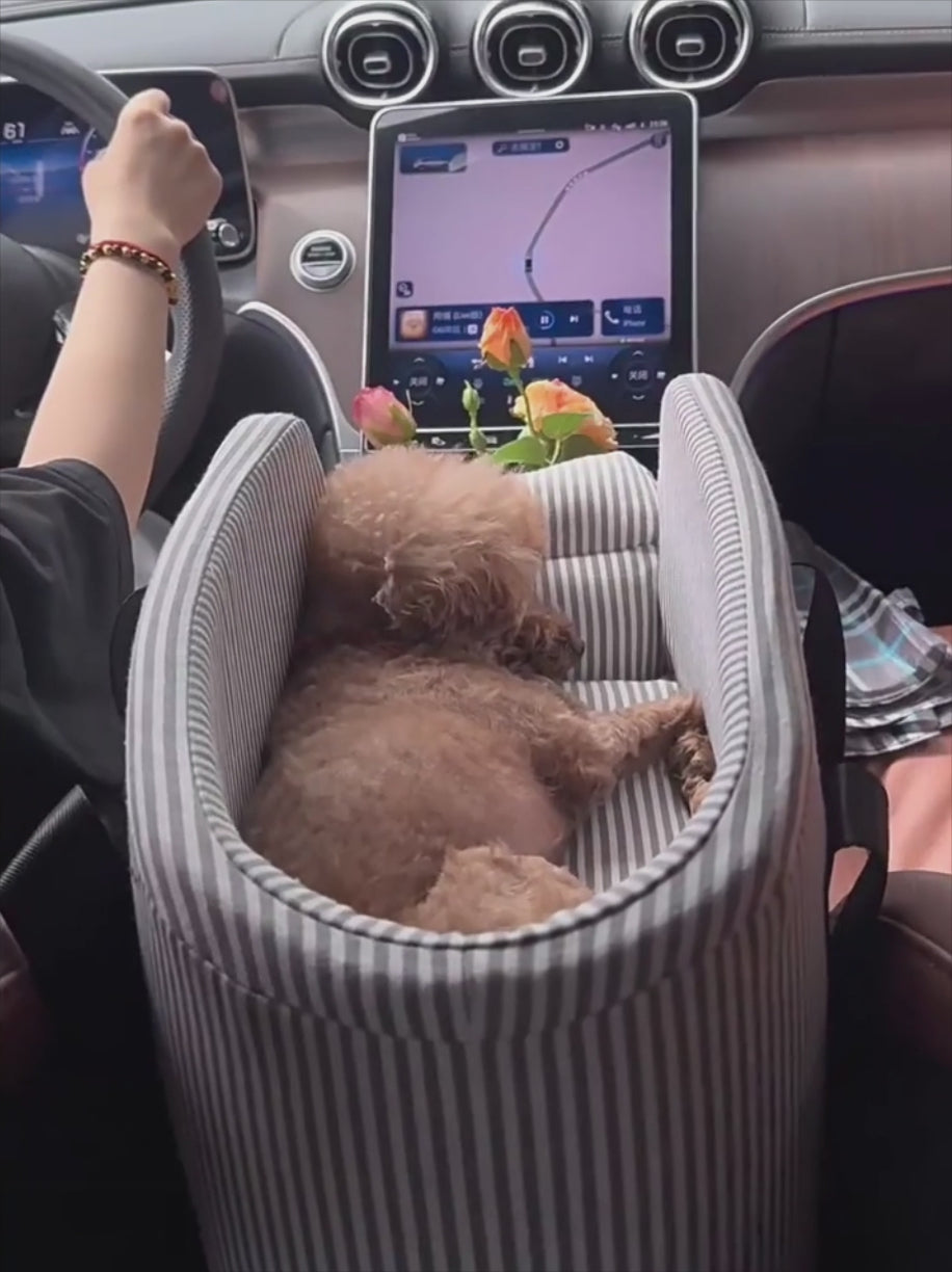 Pet Car Safety Seat – Center Console Travel Bed